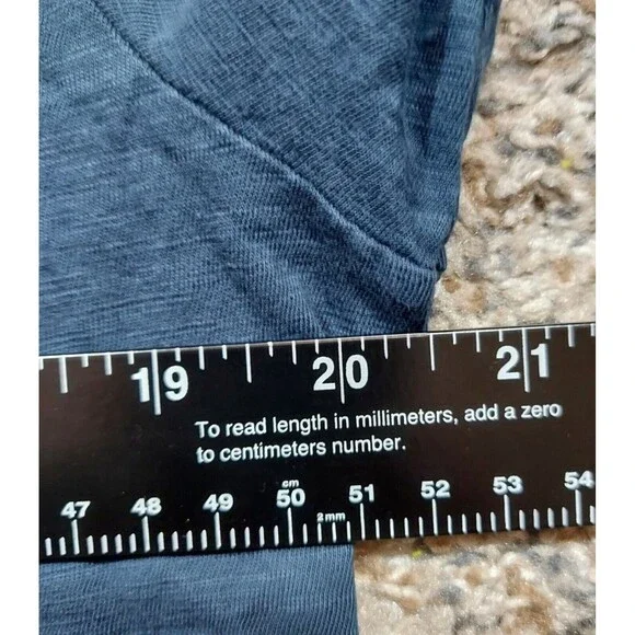 Forty Five Crew Pocket Tee Shirt Blue Short Sleeve Single Stitch  Men's Size L - Picture 5 of 6